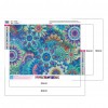 Colorful Flower - Full Round Diamond - 40x30cm