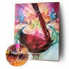 Wine - Full Round Diamond - 30x40cm