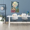 Face Moon Bird - Full Round Diamond - 30x40cm