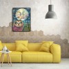Face Moon Bird - Full Round Diamond - 30x40cm