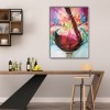 Wine - Full Round Diamond - 30x40cm