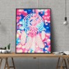 DIY Snow Silver Pendant Luminous Painting Kit Full Round Diamond Decor