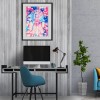 DIY Snow Silver Pendant Luminous Painting Kit Full Round Diamond Decor