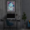 DIY Snow Silver Pendant Luminous Painting Kit Full Round Diamond Decor