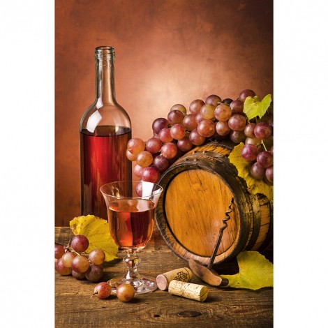 Wine Bottle - Full Round Diamond - 40x50cm