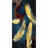 Feather Hanging Digital - Full Round Diamond - 45x85cm