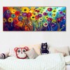 Oil Painting Chrysanthemum - Full Round Diamond - 110*50cm