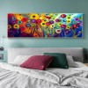 Oil Painting Chrysanthemum - Full Round Diamond - 110*50cm