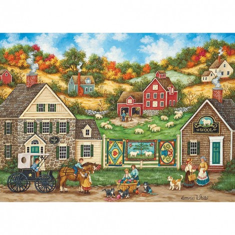 Village View  - Full Diamond Painting - 40x30cm