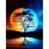 Moon Bedroom - Full Round Diamond - 30x40cm