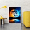 Moon Bedroom - Full Round Diamond - 30x40cm