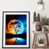 Moon Bedroom - Full Round Diamond - 30x40cm