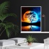 Moon Bedroom - Full Round Diamond - 30x40cm