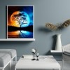 Moon Bedroom - Full Round Diamond - 30x40cm