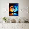 Moon Bedroom - Full Round Diamond - 30x40cm