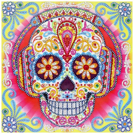 Skull - Special Shaped Diamond - 30x30cm