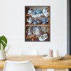 Tea Set - Full Round Diamond - 40x30cm