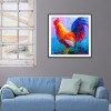 Rooster - Full Round Diamond - 30x30cm