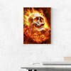 Fire Skull - Full Round Diamond - 30x40cm