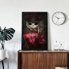 Skull Human - Full Round Diamond - 30x40cm