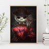 Skull Human - Full Round Diamond - 30x40cm