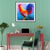 Rooster - Full Round Diamond - 30x30cm