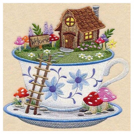 Unique Cup - Full Square Diamond - 30x30cm