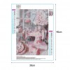 Sewing Machine - Full Round Diamond - 40x30cm