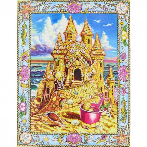 Castle - Special Shaped Diamond - 50x40cm