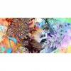 Graffiti Woman - Full Round Diamond - 85x45cm