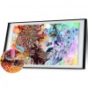 Graffiti Woman - Full Round Diamond - 85x45cm