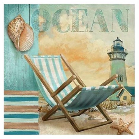 Sea Beach Chair - Full Round Diamond - 30x30cm
