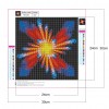 Colorful Arrows - Full Round Diamond - 30x30cm