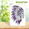 Indian Skull - Special Shaped Diamond - 30x40cm