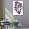 Indian Skull - Special Shaped Diamond - 30x40cm