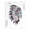 Indian Skull - Special Shaped Diamond - 30x40cm