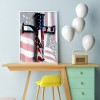 US Flag Cross - Full Round Diamond - 30x40cm
