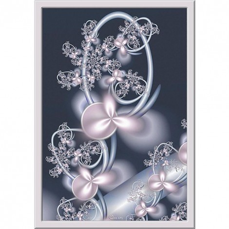 Abstract - Full Round Diamond - 40x30cm