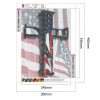 US Flag Cross - Full Round Diamond - 30x40cm