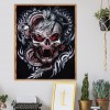 Novelty Skull - Full Round Diamond - 40x30cm