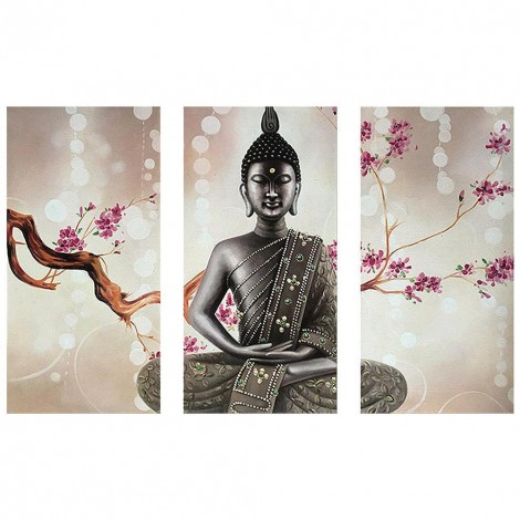 3pcs/set Buddha-Full Round Diamond Painting - 90x55cm