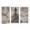 3pcs/set Buddha-Full Round Diamond Painting - 90x55cm