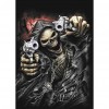 Fierce Skull - Full Round Diamond - 40x30cm