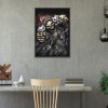 Fierce Skull - Full Round Diamond - 40x30cm