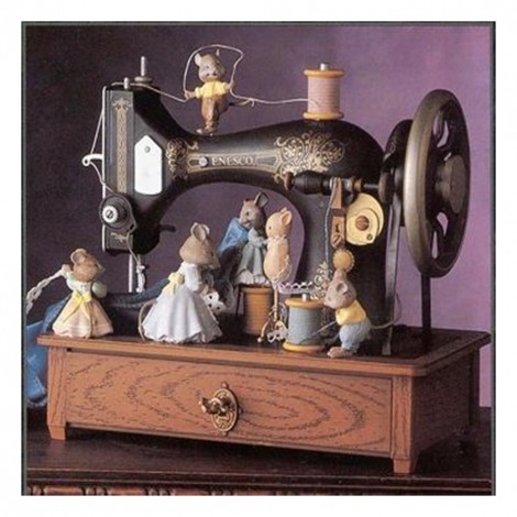 Sewing Machine  - Full Round Diamond - 30x30cm