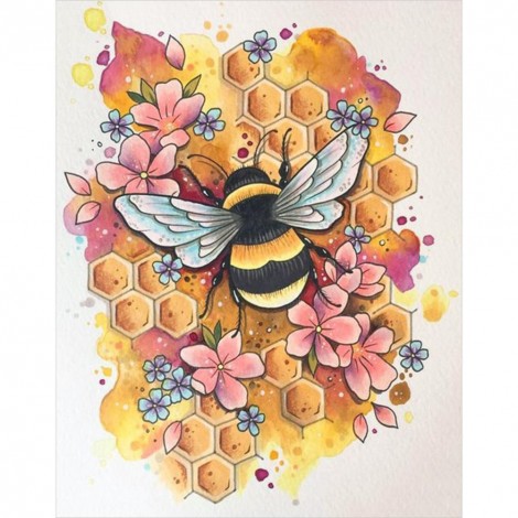 Bee - Full Diamond Painting - 40x30cm