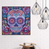 Novelty Skull - Special Shaped Diamond - 25x25cm