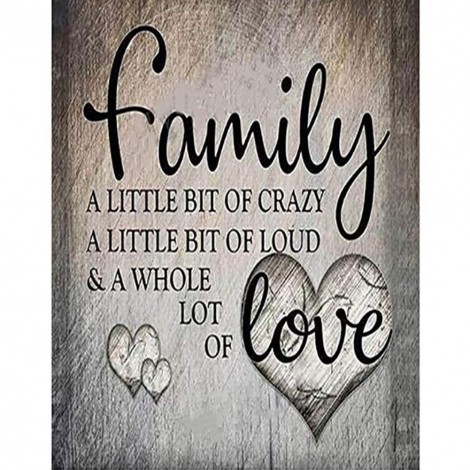 Word-Round Diamond-30*40CM