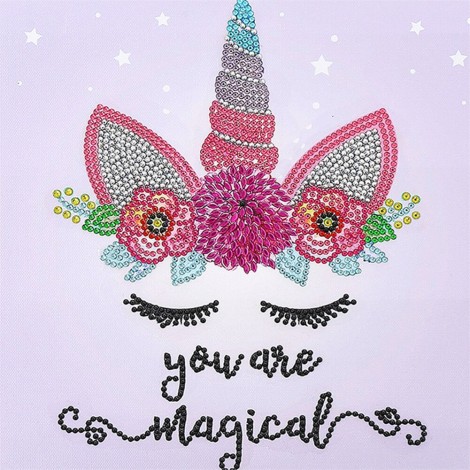 Magical Horse - Special Shaped Diamond - 30x30cm