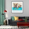 Pig - Full Round Diamond - 30x30cm